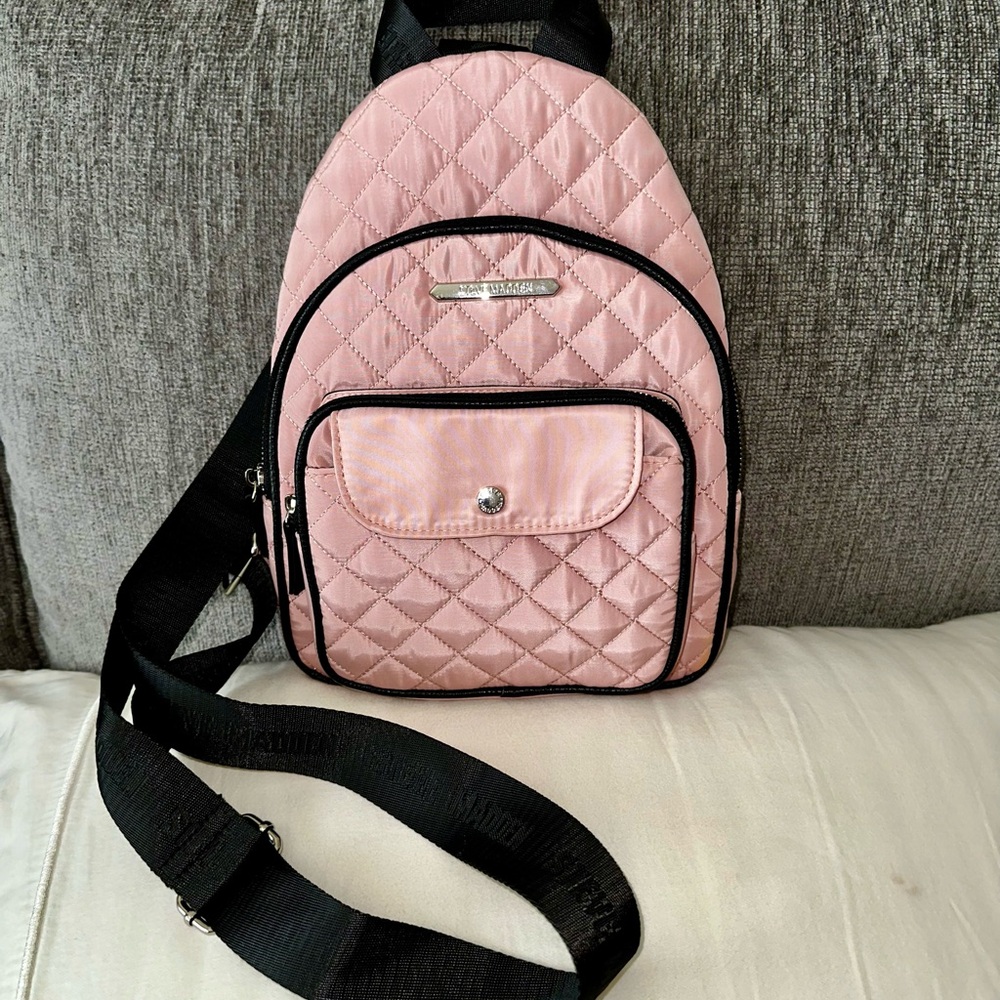 Steve Madden Blush Quilted Backpack - Picture 13 of 16